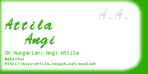 attila angi business card